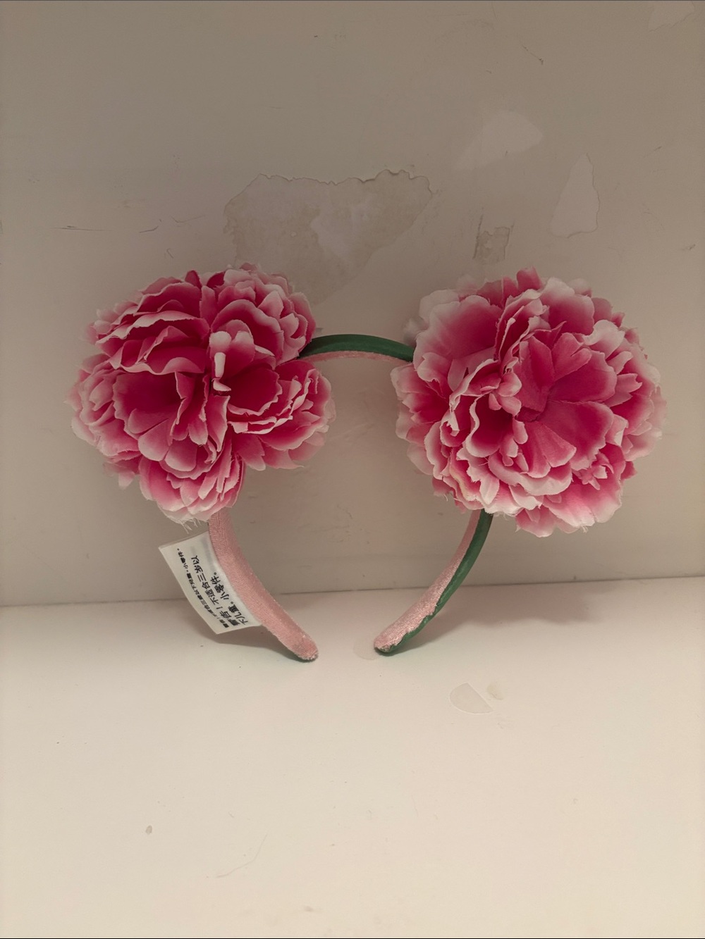 Disney Pink Flower Pom Headband
